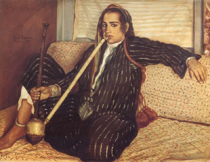 Emile Bernard Woman Smoking Hashish Spain oil painting art